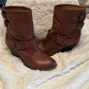 Lucky Brand Leather Ankle Boots
